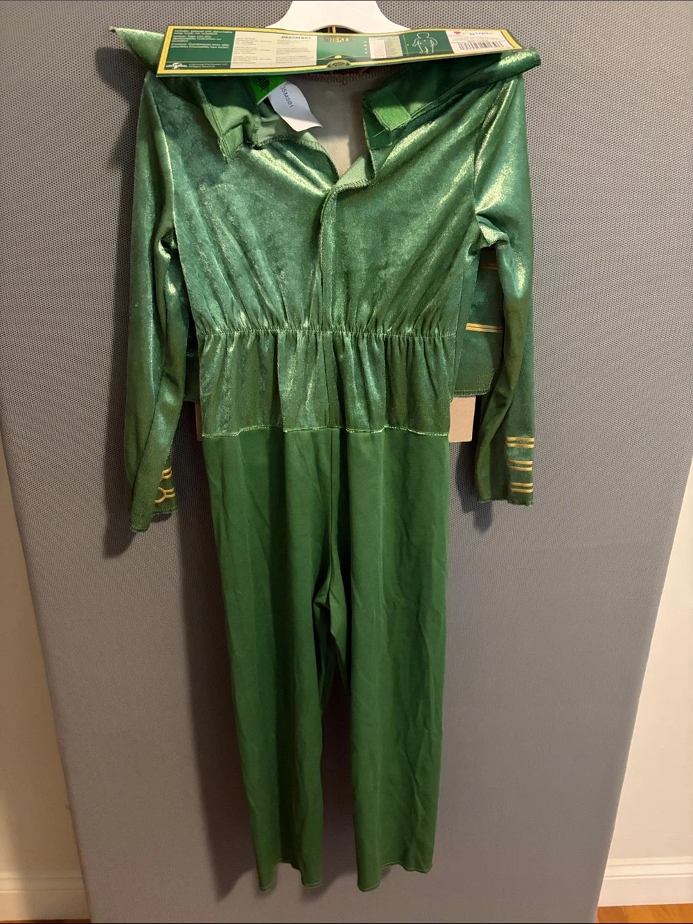 Disguise Wicked Flying Monkey Toddler Costume Green with Gold Trim